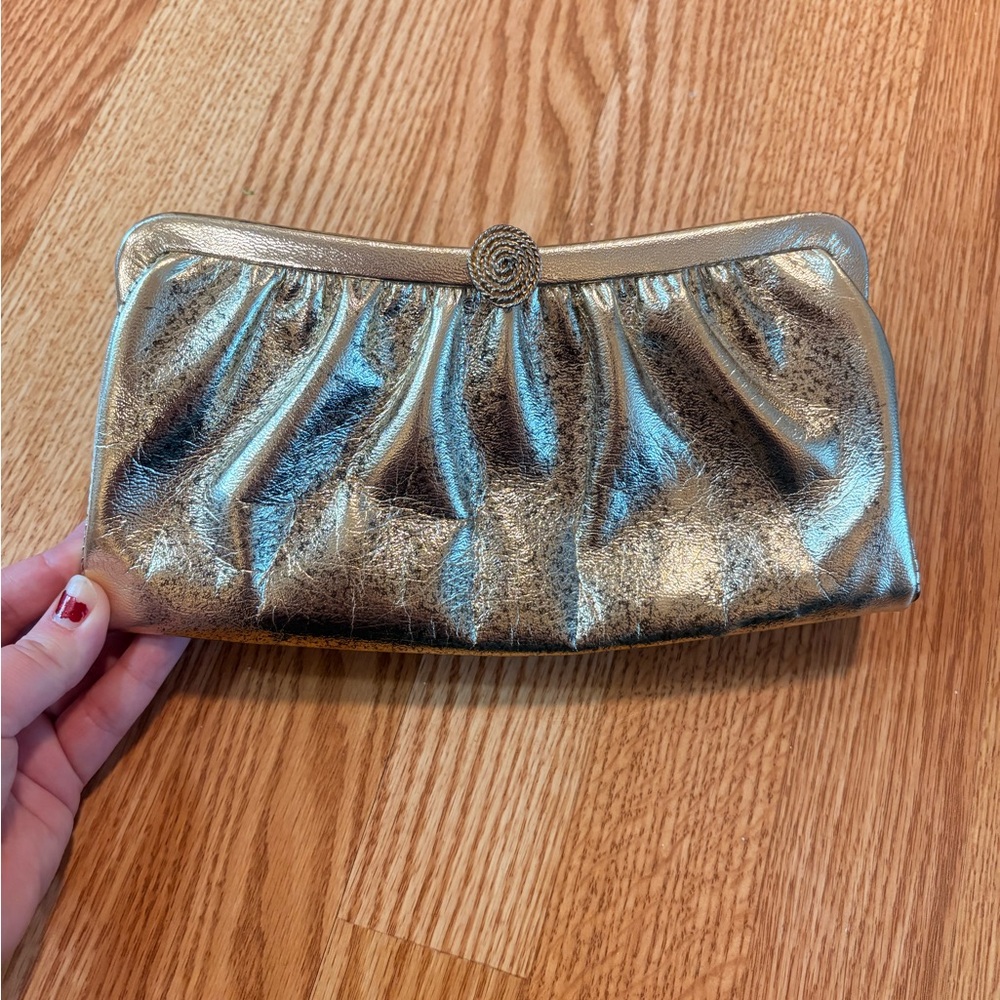 Vintage Gold Clutch Bag